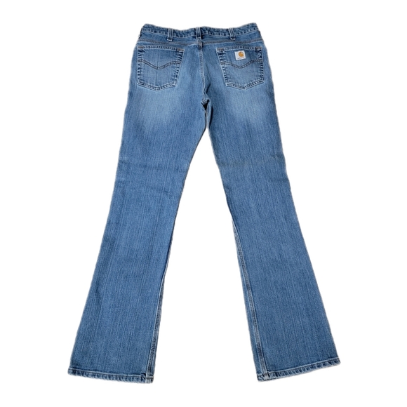 2000s Carhartt Traditional Fit Women’s Jeans Size 10 Mid Rise  Boot Cut Denim - Picture 1 of 6